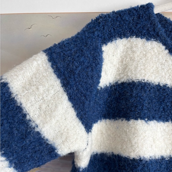 Anna Kay Fuzzy Striped Cashmere Blend Cardigan - Picture 7 of 10